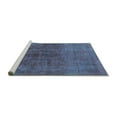thumbnail image 2 of Ahgly Company Machine Washable Indoor Rectangle Oriental Turquoise Blue Industrial Area Rugs, 2' x 5', 2 of 4