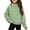 R552/Green, variant on Vividxx Sweatshirts For Girls Cozy Long Sleeve Sweatshirt With Pocket Fall Winter High Neck Pullover Shirt For Kids Lightweight Trendy Fashion 9-10 Years