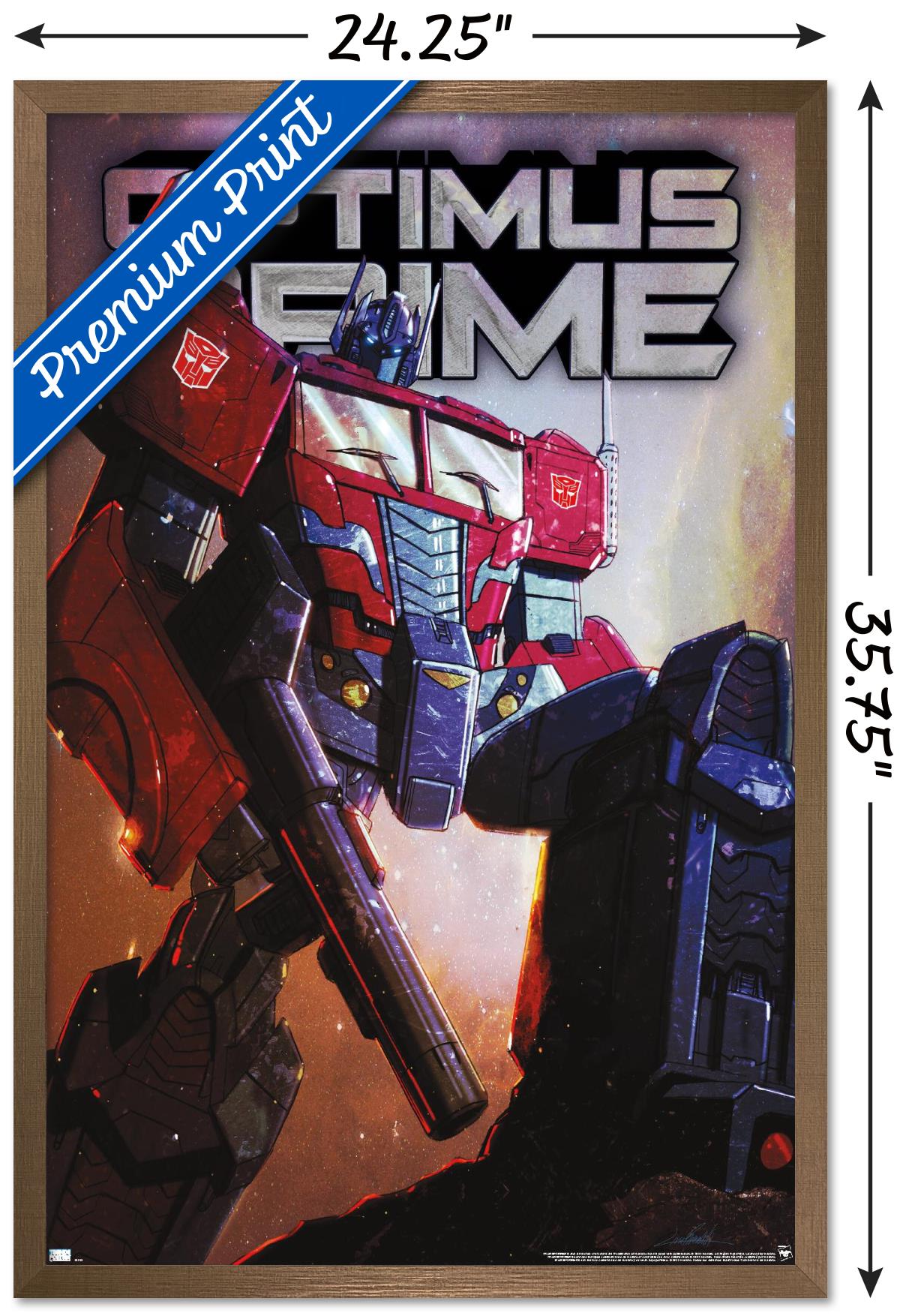 Hasbro Transformers - Optimus Prime Wall Poster, 22.375" x 34" Framed