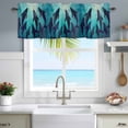thumbnail image 5 of Window Valance for Kitchen,Underwater Ocean Whale Polka Dot Rod Pocket Curtain Valances Short Curtains Drapes Panel,Watercolor Marine Life Window Treatment Topper for Living Room Bathroom Bedroom, 5 of 9