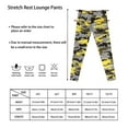 thumbnail image 6 of COEQINE Camo Yellow Grey Black Girls Sport Leggings Buttery Soft Yoga Legging High Waist Pants for Jogging Gym, for 12-13 Years Kids Girls, 6 of 7