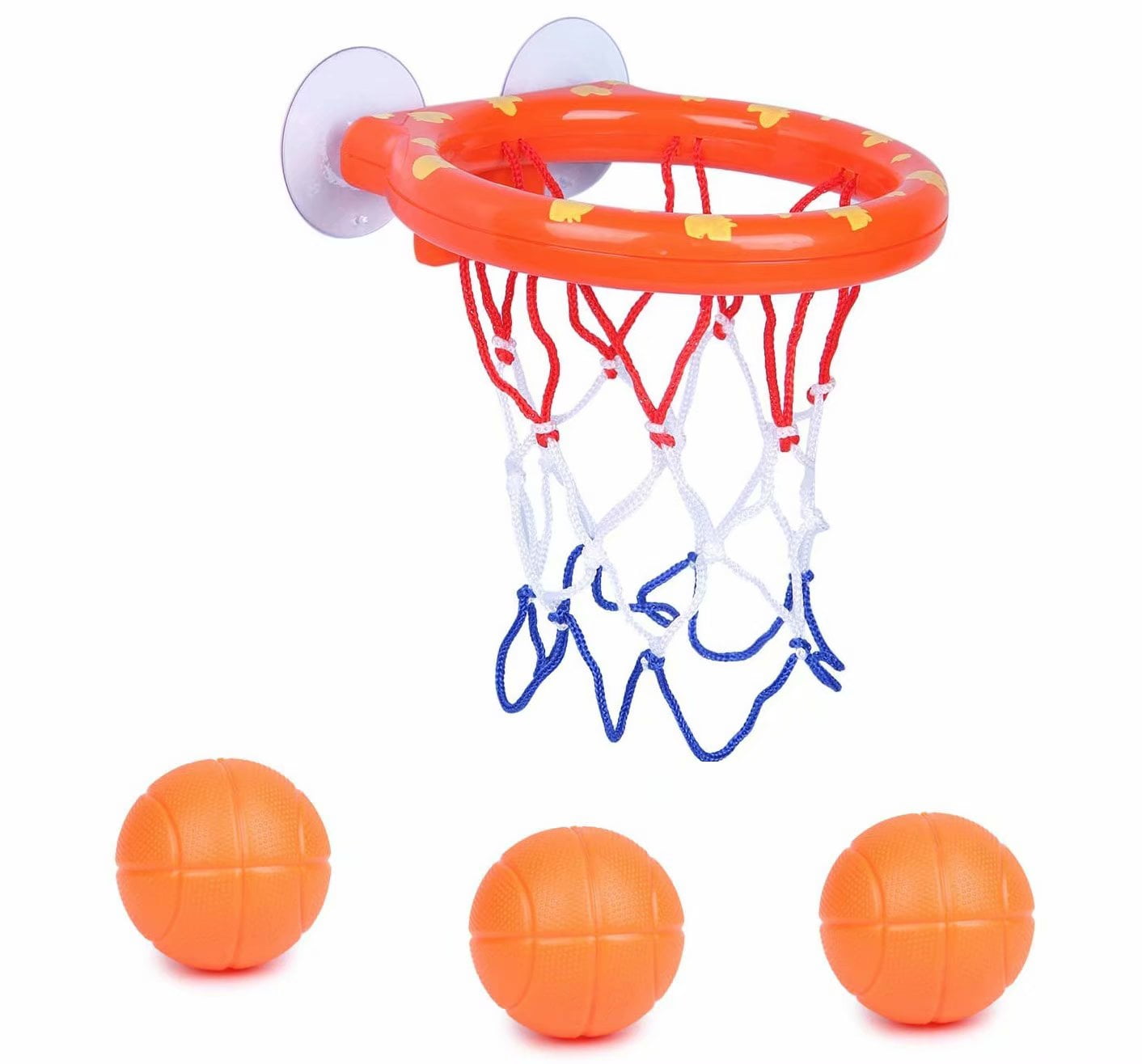Bath Basketball Hoop & Balls Playset Baby Bath Toys Creative Bathtub Shooting Game Mini