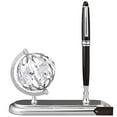 thumbnail image 2 of Highly Polished Chrome Plated Executive Globe Pen Desk Set by Matashi, 2 of 2