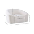 thumbnail image 3 of Meridian Furniture Riley Cream Velvet Chair, 3 of 8