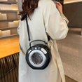 thumbnail image 5 of Wiywef Round Handbags Pu Shoulder Bag for Women, Fashion Crossbody Bag Small Round Tote Bag Casual Purse Handbag, 5 of 7