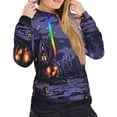 thumbnail image 4 of KLL Mystery House Halloween Night for Womens Pullover Hoodie with Pocket Hooded Long Sleeve Shirts Sweatshirt for Women-Small, 4 of 7