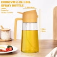 thumbnail image 3 of Oil Sprayer 2 in 1 Glass Spray Non-Drip for Kitchen Oil Pot with Fine Mist Diffuser Dispenser 470 ml Ideal for Air Fryers and Cooking Sprayer for Cooking, 3 of 5