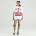 thumbnail image 3 of Women's Gameday Couture Cream Washington State Cougars Oversized Fierce Focus T-Shirt, 3 of 4