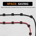 thumbnail image 4 of 100Pcs Self-Adhesive Cable Clips - Cord Stick Organizer  Wire Holders Clamps Mounts, 4 of 6