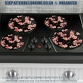 thumbnail image 5 of Gas Stove Burner Cover,Electric Stove Top Protector,Easy to Clean,Pink Cherry Blossoms against a Black Background, 5 of 7