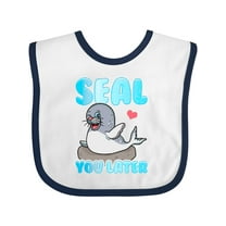 Inktastic Seal Cute Sea Lion Boys or Girls Baby Bib