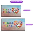 thumbnail image 5 of Peace Love Pride American Shorthair with Rainbow Sunglasses LGBT LGBTQ+ Desk Mat Full Keyboard Mouse Pad Cat Lover Kitten Owner Gifts Large Mousepad - 01004, 5 of 5