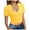 Yellow, variant on TSADFHJI Athletic Tops Women Built in Bra Women Fashion Solid Round Neck Short Sleeve Sexy Tight Vest T Shirt Top M White