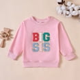 thumbnail image 2 of Mwjwdo Big Sister Little Sister Matching Outfits Baby Girl Bubble Romper Long Sleeve T-Shirt Toddler Sweatshirt Fall Clothes, 2 of 7