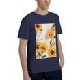thumbnail image 2 of Bingfone Sunflower 5 Men'S Loose Fit Short-Sleeve Pocket T-Shirt, 2 of 7