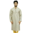 thumbnail image 1 of Atasi Ensemble Kurta Pyjama Ethnique pour Hommes Chemise Blanche Bollywood Designer-Petit, 1 of 6