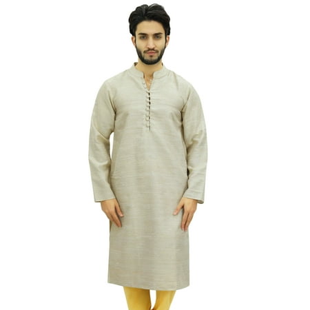 

Atasi Ethnic Men s Kurta Pyjama Set White Bollywood Designer Shirt-X-Large