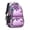 Purple Butterfly Leopard, variant on Blue Butterfly Pattern Cute School Backpack Bag with Padded Back and Adjustable Shoulder Straps 16.9 X 12.6 X 5.9 Inches