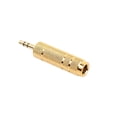 thumbnail image 4 of Gwong Electrónica 4 unids Golden 6.35mm Enchufe masculino a 3,5 mm Jack Mujer estéreo Auriculares Adaptador de audio, 4 of 6