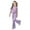 Purple, variant on Gunia Girls Summer Outfits Casual Fashion Outfit With Bow Short Sleeve Top Long Pants Playwear Daily Wear Toddler Kids 2 Piece Comfy Clothes Set Cute Outfits For Girls 7-13 Years