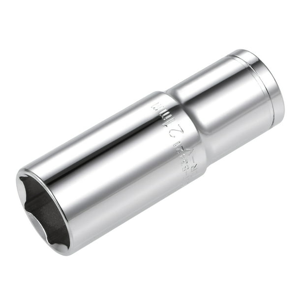 Matraca de 1/2 pulgada, 6 puntos, socket profundo de 21 mm, acero Cr-V