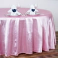 thumbnail image 6 of BalsaCircle 120" Round Satin Tablecloth Pink, 6 of 6