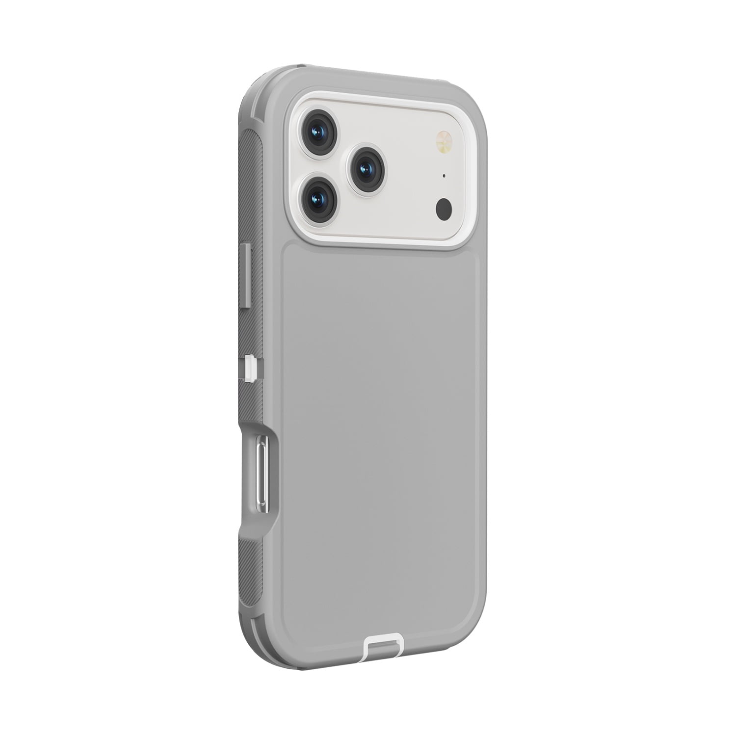 Reinforced Duual Pro Protection Case for iPhone 17 Pro - Gray & White