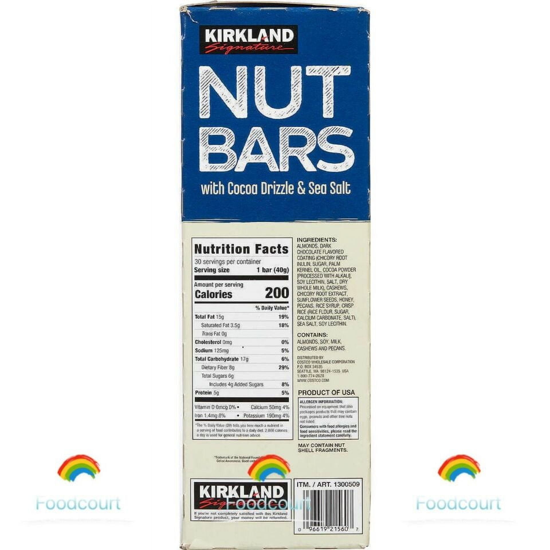 2 Packs Kirkland Signature Nut Bars 30 ct 42.3 oz Each Pack