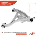 thumbnail image 6 of A-Premium 10Pcs Front Upper and Lower Control Arm and Ball Joint Assembly Tie Rod End Compatible with Ford F-150 2004 2005 2006 4WD, 6 of 9