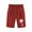 Red, variant on Girls Shorts Cotton Children Kids Casual Floral Printed Elastic Waist Casual Pants Breeches With Pocket 3-13 Years