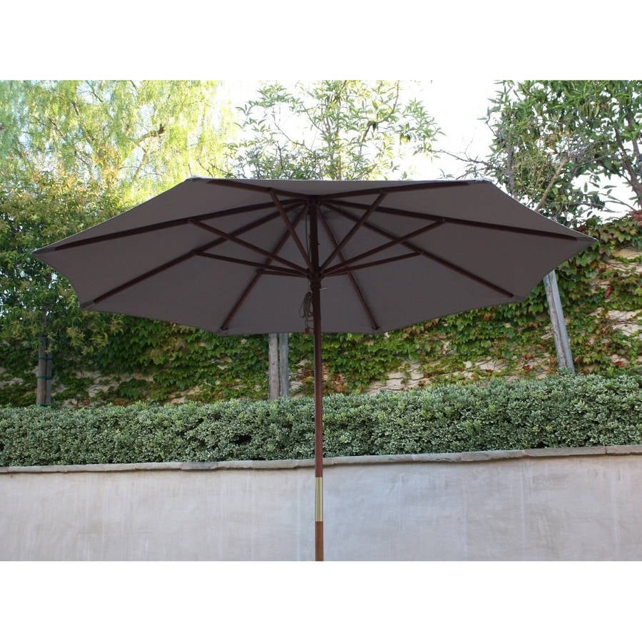 Covered Living 9ft Umbrella Replacement Canopy 8 Ribs in Taupe (Canopy