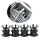 thumbnail image 4 of 4 piezas de corona CNC de aluminio para motocicleta, tapas de tuercas y pernos para bujías, tornillos de motor negro, 4 of 8