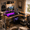 Black, variant on GALAXHERO 43 Inch L Shaped Gaming Desk with LED Lights & Power Outlets, Corner Computer Desk with Storage for Small Spaces, Sturdy PC Table for Home Office, Black