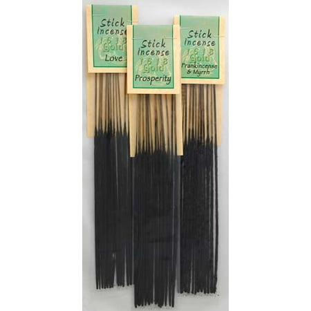 1618 Gold Incense Sage 13pk Sticks Bring Spiritual Powers of Intense Earthy Fragrance Create Relaxing Atmosphere Into Your Home Prayer Meditation