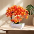 thumbnail image 4 of Less Than 5 Desktop Ornament Bonsai Tree Potted Artificial Bonsai Tree with Cement Pot Home and Decor Table Desk, 4 of 6