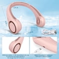 thumbnail image 4 of CIVPOWER Ventilador de cuello: Ventilador portátil sin aspas recargable con refrigeración personal para el cuello, manos libres, 3 velocidades, batería de 4000 mAh, diseño de auriculares portátiles op, 4 of 5