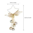 thumbnail image 2 of OULII elegant jingle bells Christmas Bell Ornament for Christmas 1 Set, 2 of 8