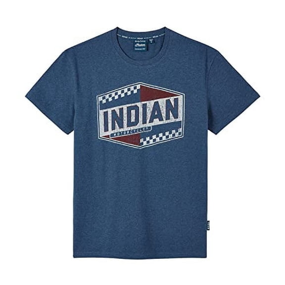 Indian Motorcycle Men's Racing Graphic T-Shirt, Blue - 2XL - 283328512