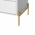 thumbnail image 6 of Manhattan Comfort Jasper Grey Dresser With Steel Gold Legs 62052, 6 of 9