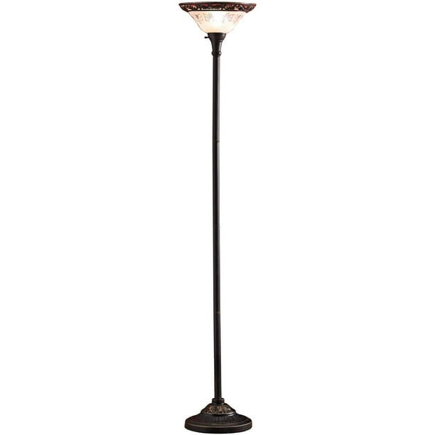 Mainstays Floor Combo Lamp Brown Walmart Com Walmart Com