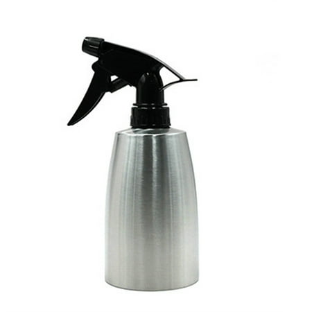 

Pudcoco 400ML Stainless Steel Spray Bottle Empty Fine Mist Sprayer for Cleaning Gardening Water Atomizer