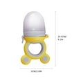 thumbnail image 3 of ZZkhGo Mesh Food Feeder Fruit Vegetable Pacifier Teether Safe Silicone Mesh Self Feeding Training for Infants, 3 of 5