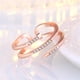 thumbnail image 4 of Fiudx Anillo de Circonita Cúbica, Elegante Joya con Diseño de Mariposa, Accesorio de Compromiso de Varios Niveles, Regalo Único para Seres Queridos, Propuesta de Matrimonio, Aniversario, Joyería para, 4 of 5
