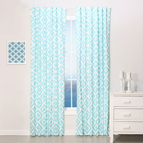 The Peanutshell Rod Pocket Blackout Kitchen Curtain Panel, 42" x 84"