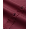 thumbnail image 3 of sogami Mandarin Collar Long Sleeve Button Down Shirts for Men Banded Collar Shirt, 3 of 7