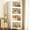 Cream-48QT/4 Pack, variant on Storage Bins with Lid 2 Pack 76QT, Stackable Storage Containers with Wheels and Magnetic Doors, Plastic Clothes Closet Organizers and Storage Box for Home and Office