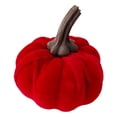thumbnail image 2 of 3.9 in Velvet Fabric Pumpkin, Faux Pumpkin for Halloween and Thanksgiving Centerpiece, Artificial Fall Pumpkin Decor, 2 of 7