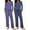 Blue Stripe/Navy Dots, variant on Ekouaer 2 Pack Women's Pajama Set Long Sleeve Top with Jogger Pants Lounge Sets Sleepwear Loungewear with Pockets