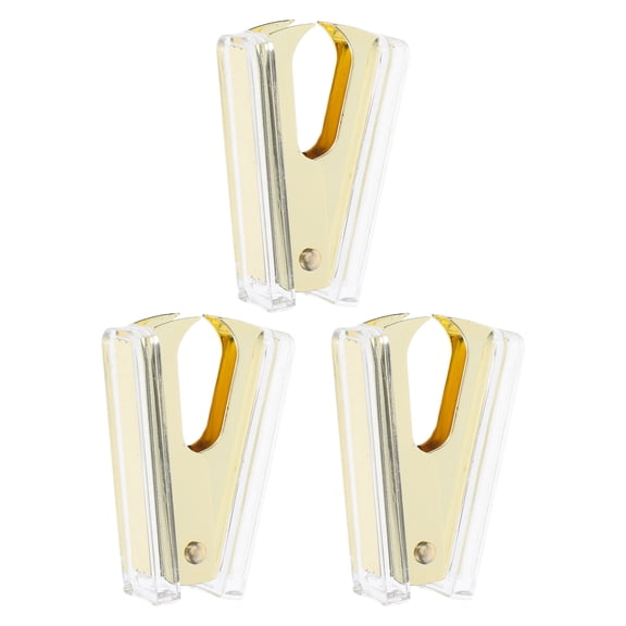 OUNONA 3Pcs Transparent Staple Removers with Comfortable Grip Modern Design for Desk and Office Supplies