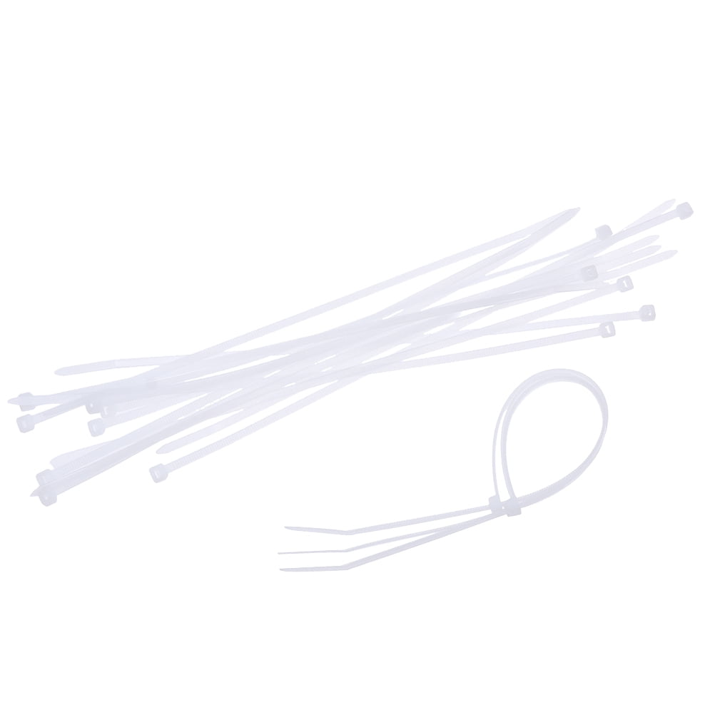 1000 PCS 14" Natural White Nylon Cable Wire Zip Tie 40 Lbs Self Lock Fastening 